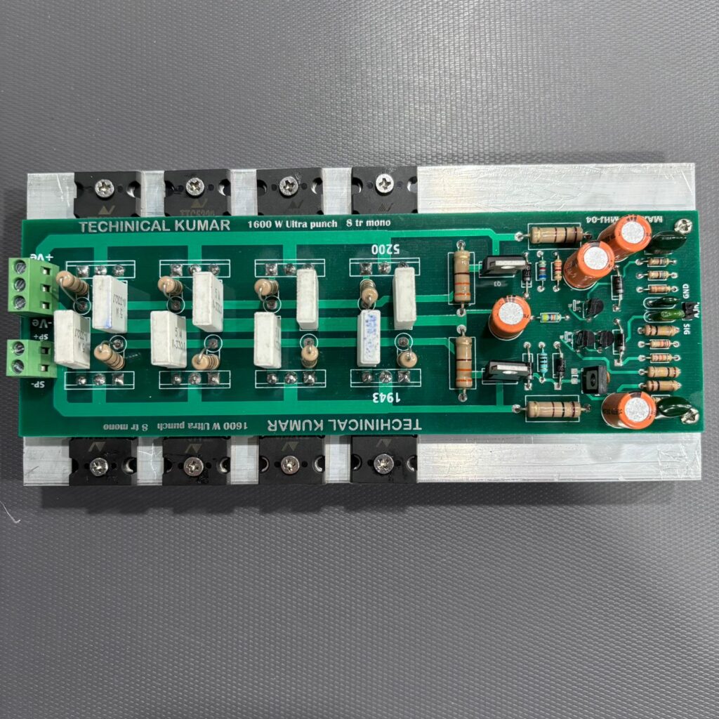 8FET mono amplifier board - Technical Kumar Electronics 8FET mono amplifier board 400W price India Technical Kumar