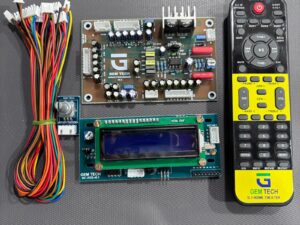 gem tech 5.1 remote kit, basic module with 16x2 display for 5.1 home theatre system digitally controlled by remote