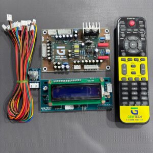 gem tech 5.1 remote kit, basic module with 16x2 display for 5.1 home theatre system digitally controlled by remote