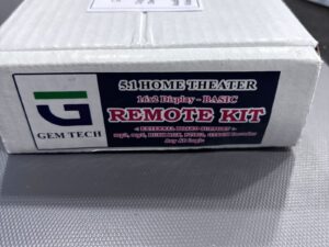 gem tech 5.1 remote kit, basic module with 16x2 display for 5.1 home theatre system digitally controlled by remote