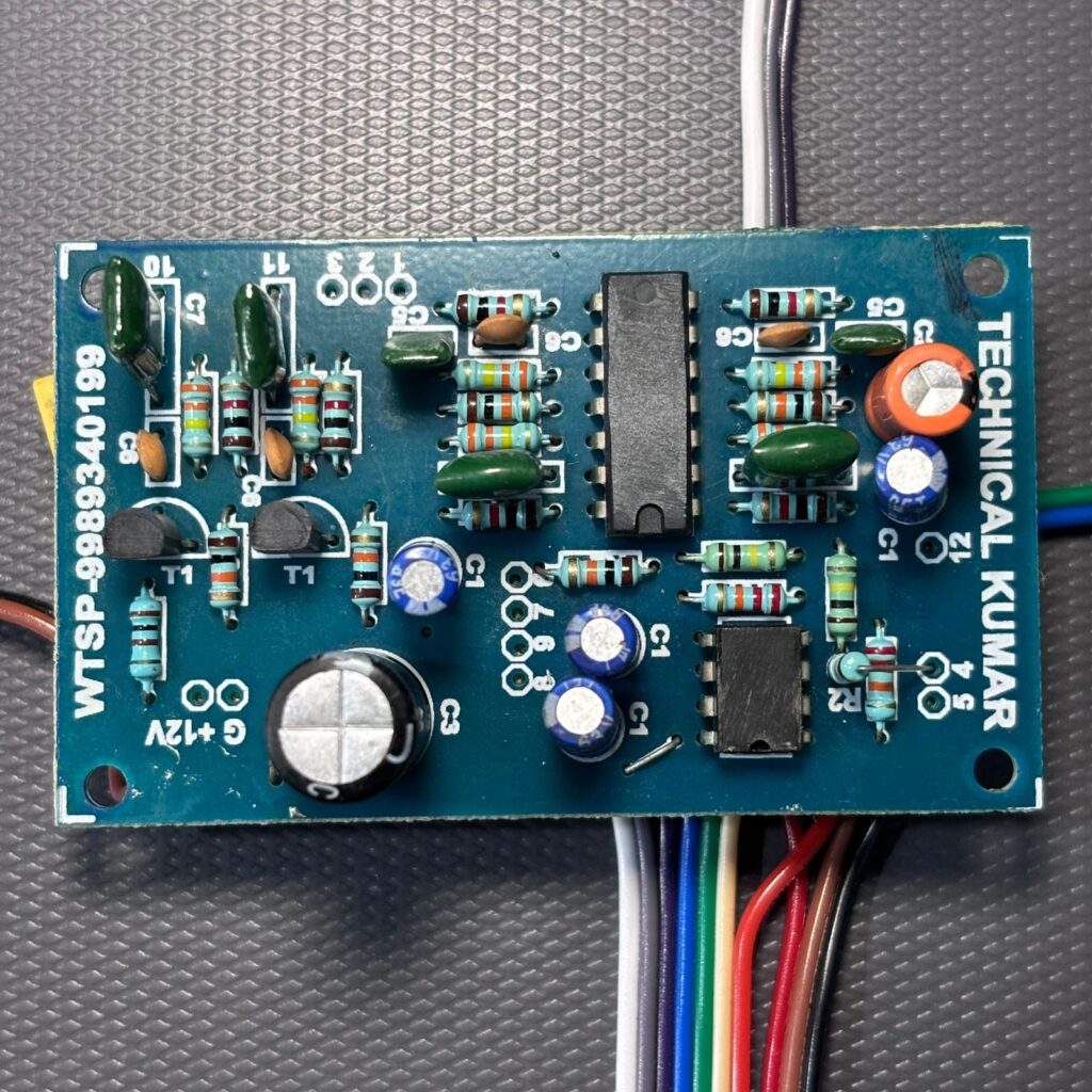 Technical Kumar Bass Treble Mid Board – 12V Audio Tone Control - Technical Kumar Electronics Technical Kumar bass treble mid board front view