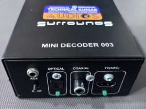 original futech ft003 mini decoder ver 2 5.1ch dts dolby digital (optical hdmi arc)