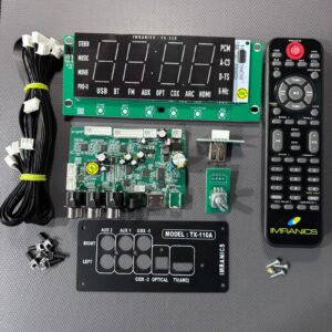 imranics 5.1 dsp remote kit tx 110a | dolby dts audio processor board | home theater controller