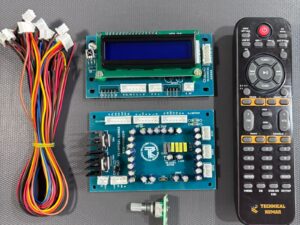 5.1 amplifier remote control kit with LCD display, IR sensor, wiring and controller